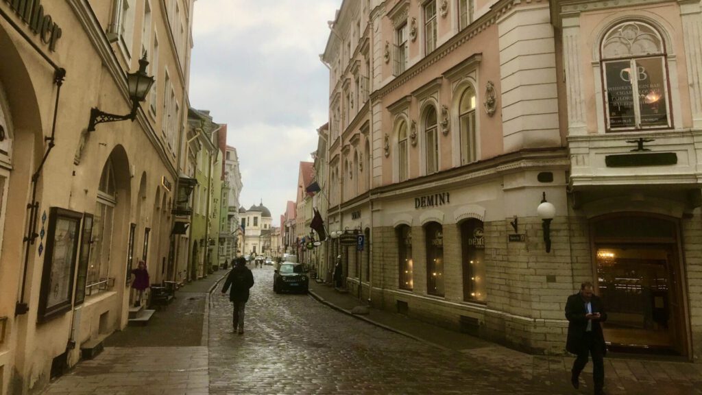 Straße in Tallinn Estland